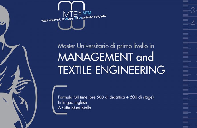 Torna il Master in Management and Textile Engineering
